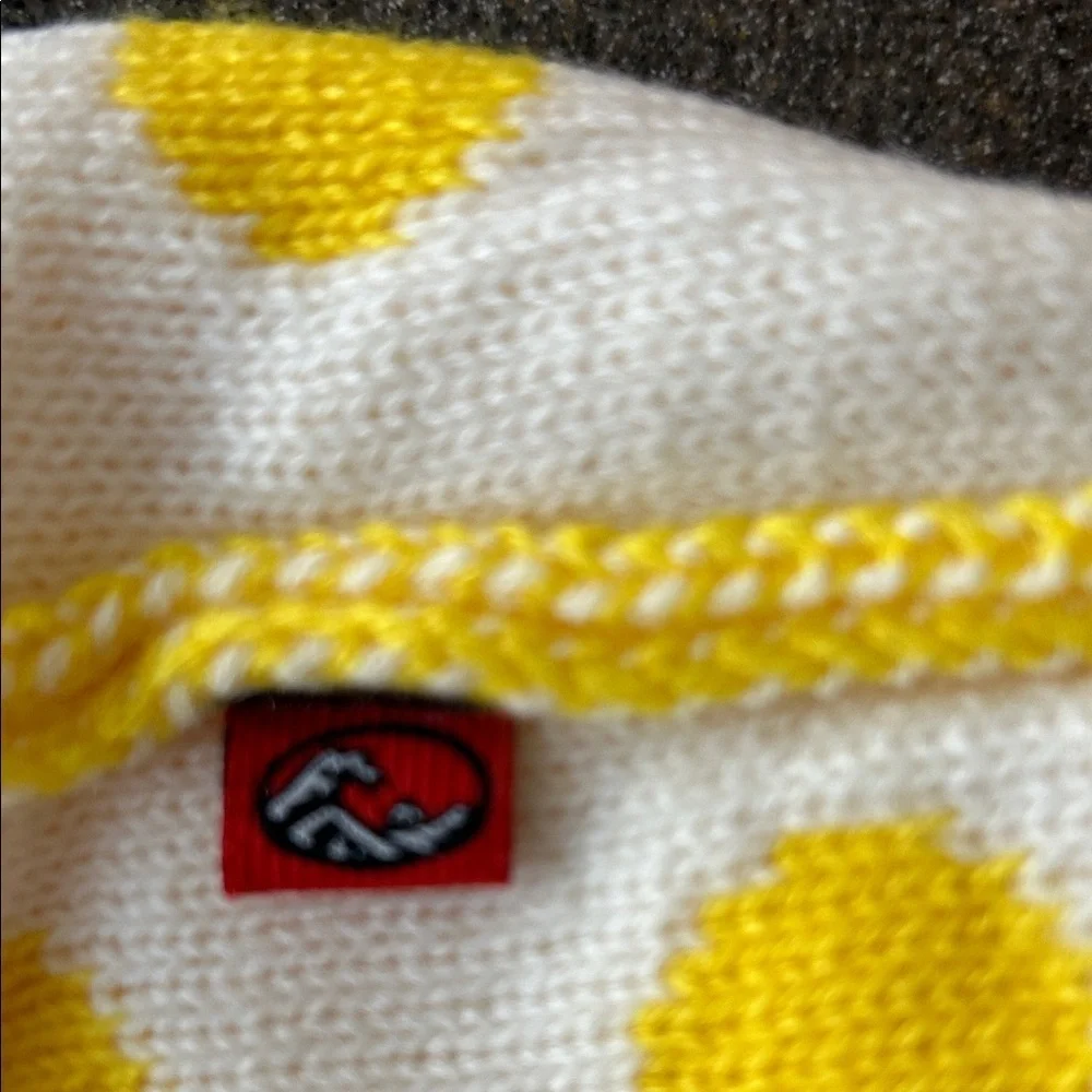 San Diego Hat Company Yellow and White Polka Dot Kids Hat